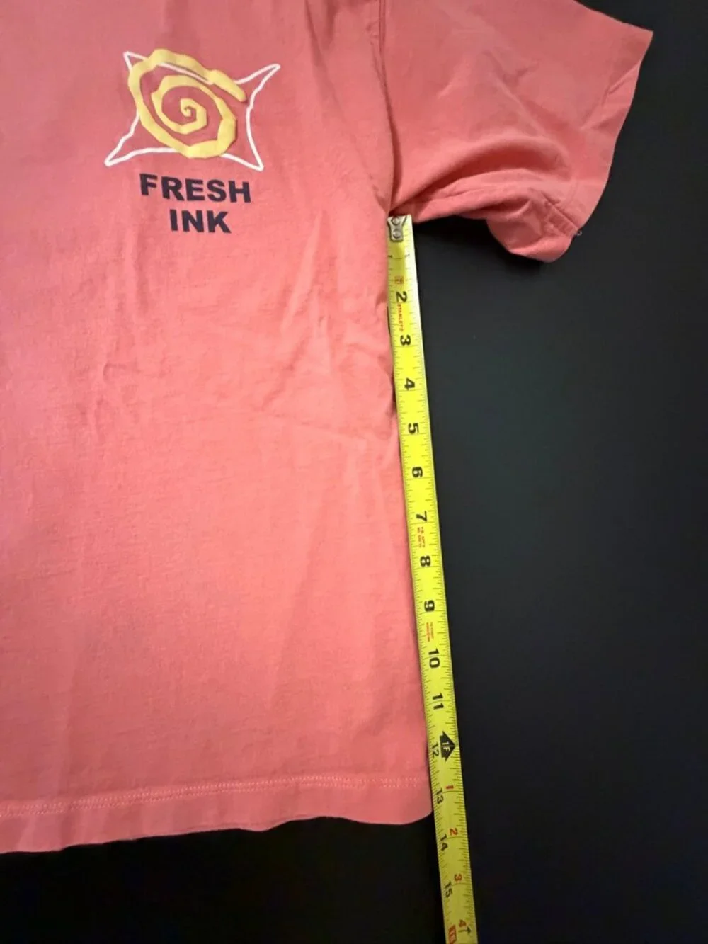 Zara Dylan's T-Shirt Club Fresh Ink Graphic Tee Coral